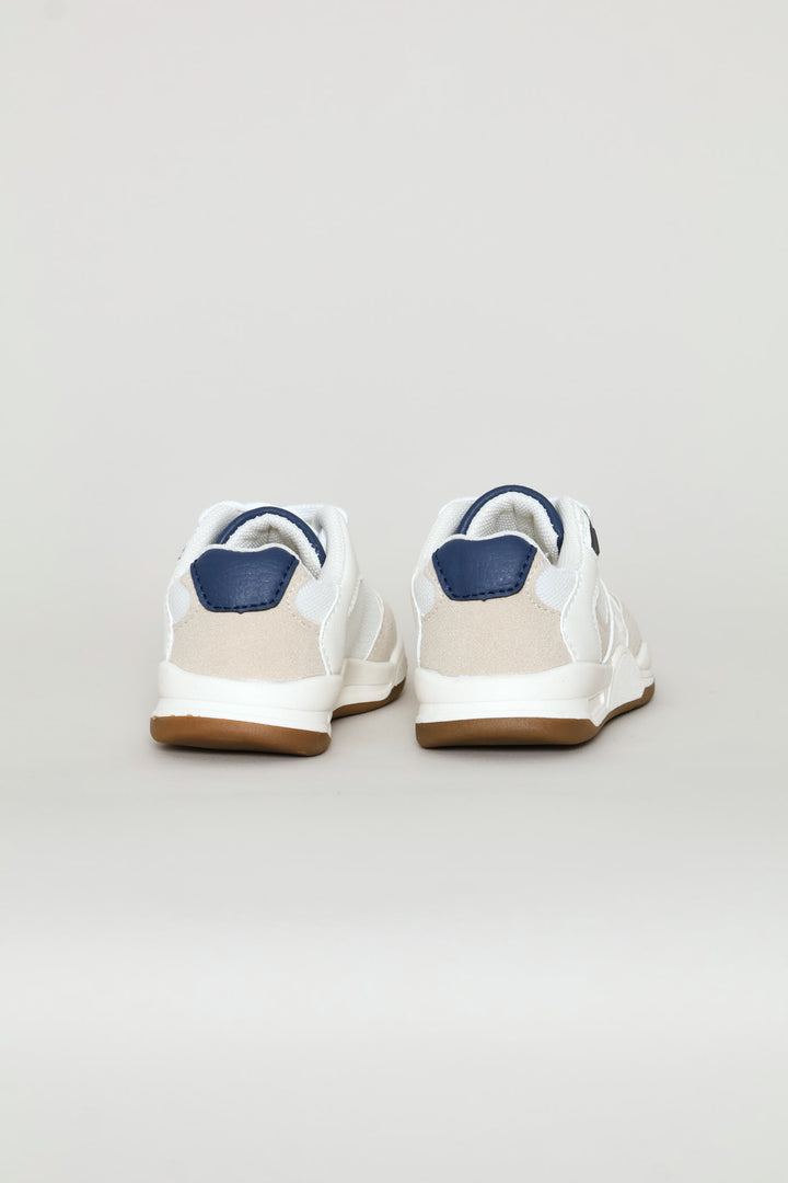 Pre-Boys Retro Sneaker - White/Grey