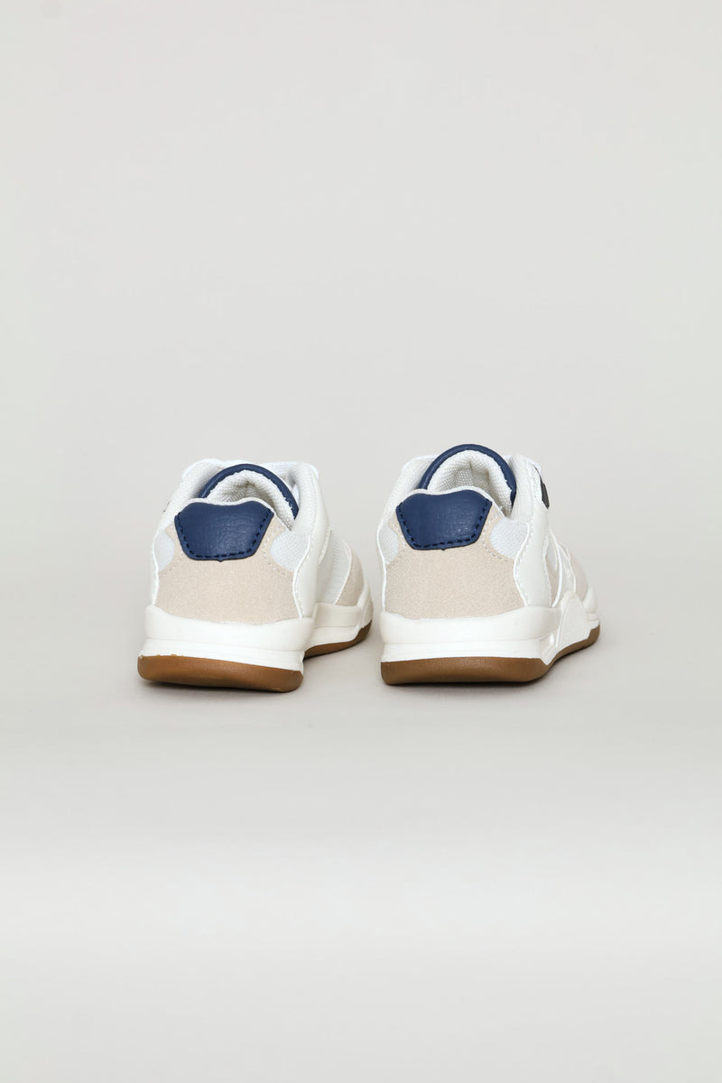 Pre-Boys Retro Sneaker - White/Grey