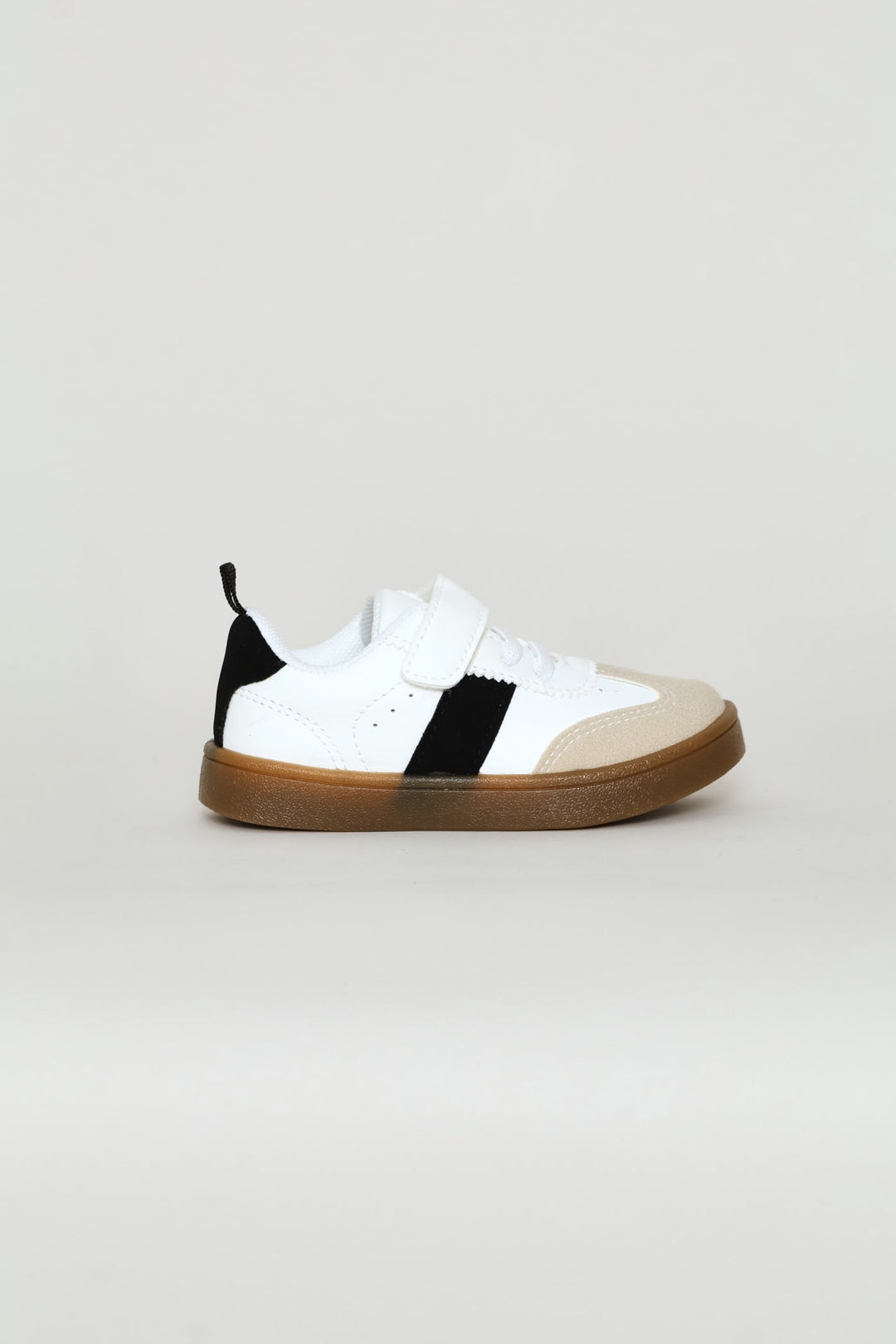 Pre-Boys Street Sneaker - White/Black