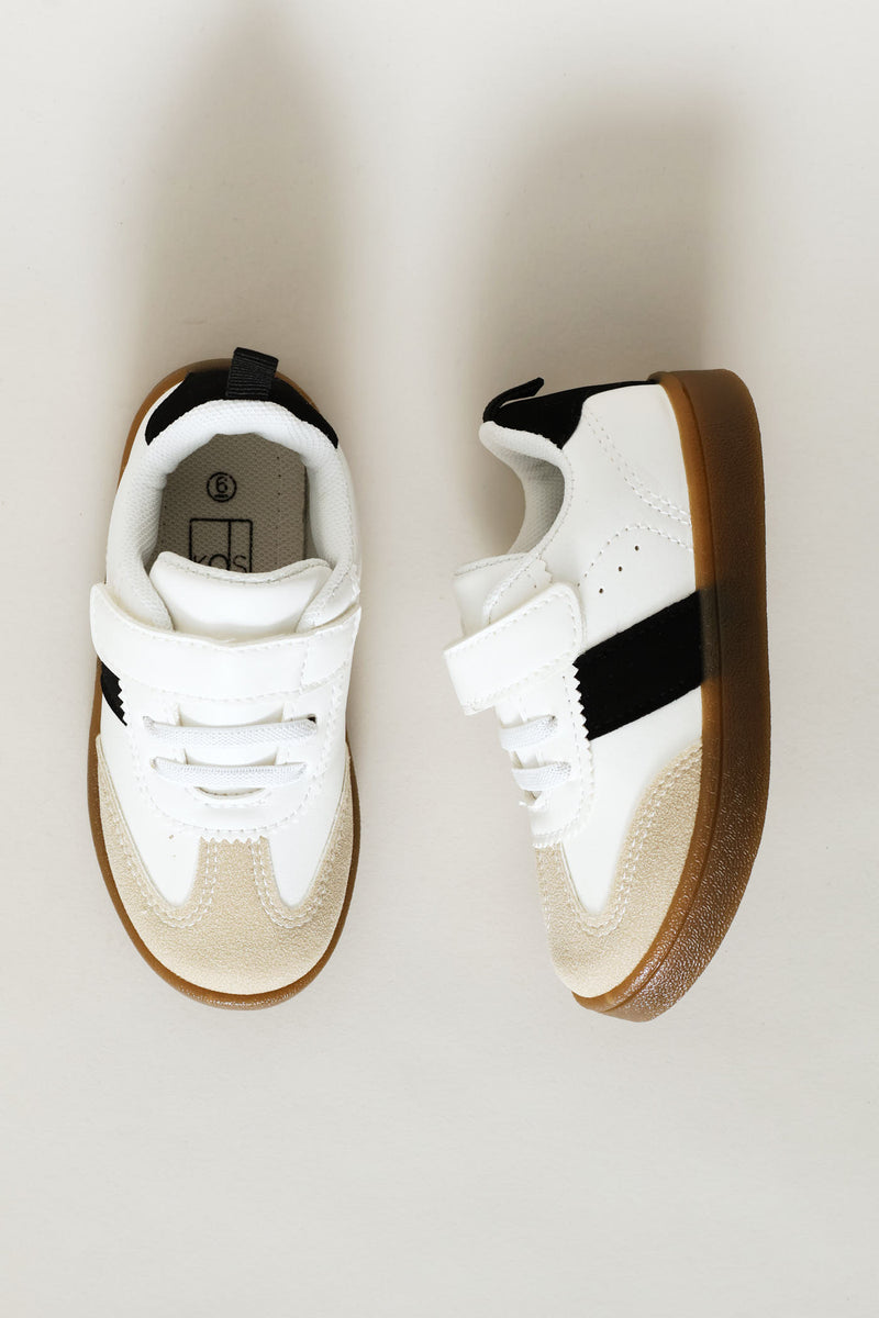 Pre-Boys Street Sneaker - White/Black