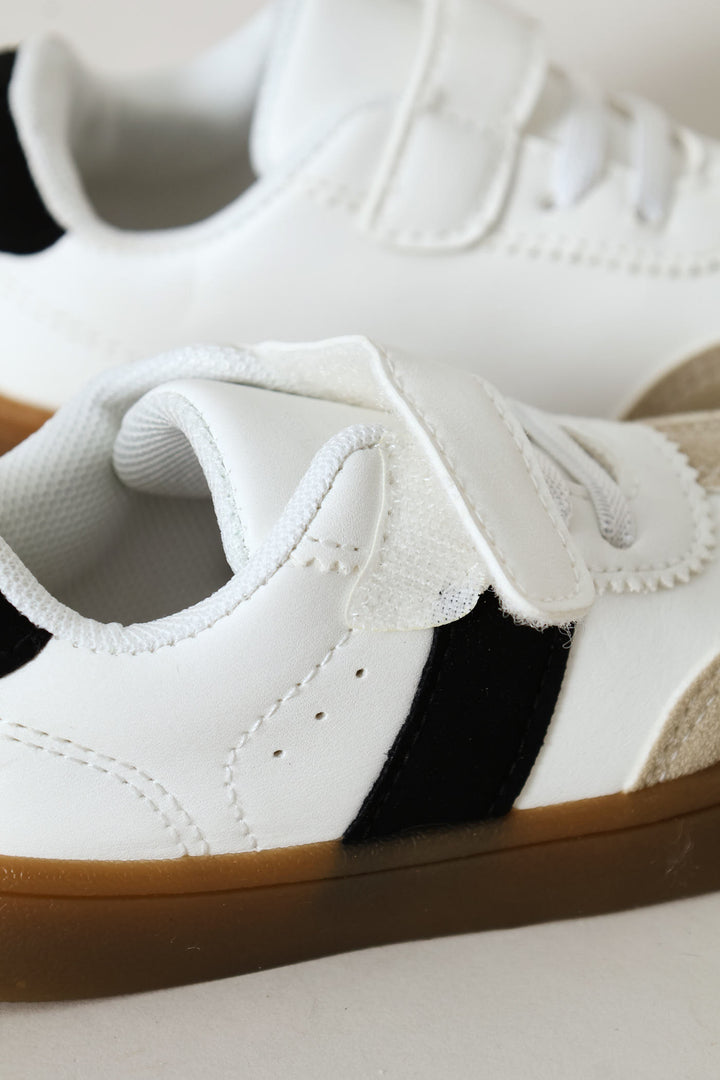 Pre-Boys Street Sneaker - White/Black