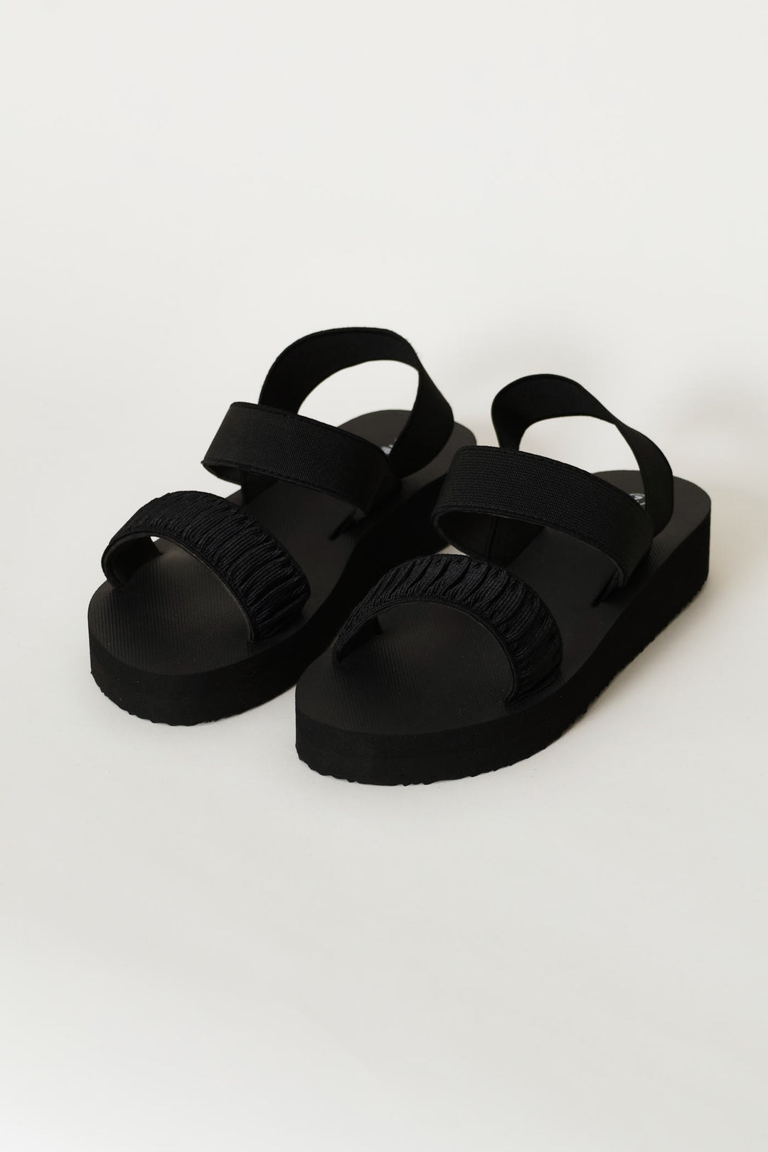 Girls Eva Wedge Sandal - Black