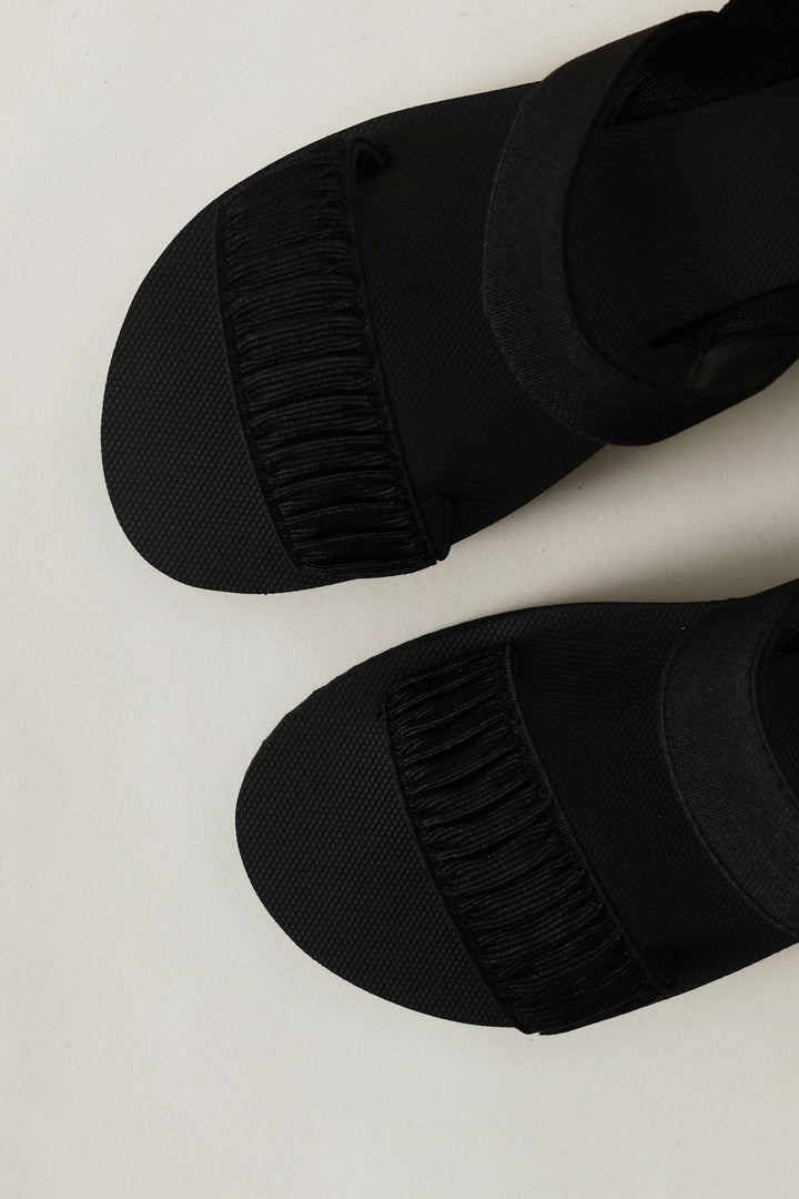 Girls Eva Wedge Sandal - Black