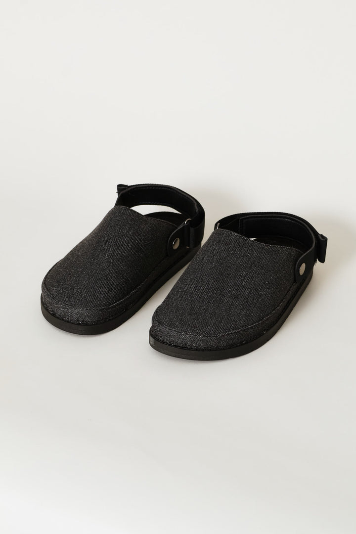 Boys Denim Clog - Black