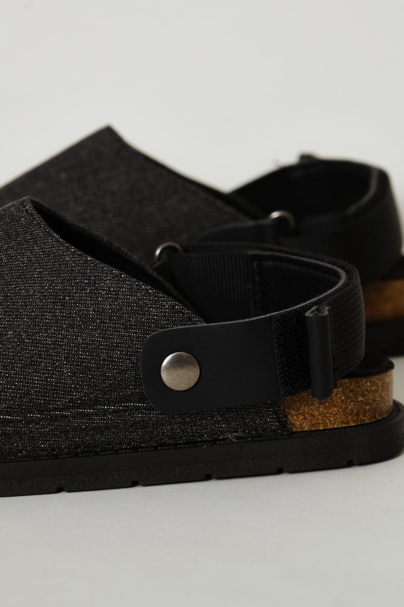 Boys Denim Clog - Black