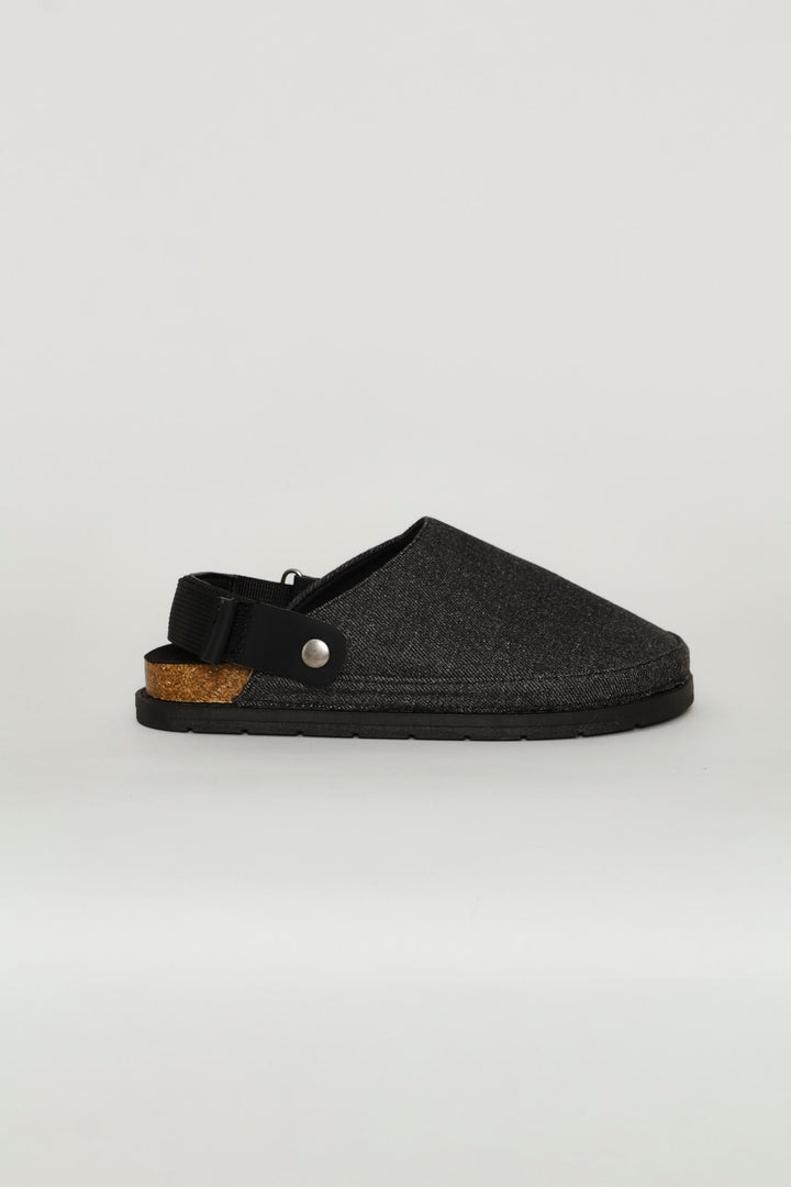 Boys Denim Clog - Black