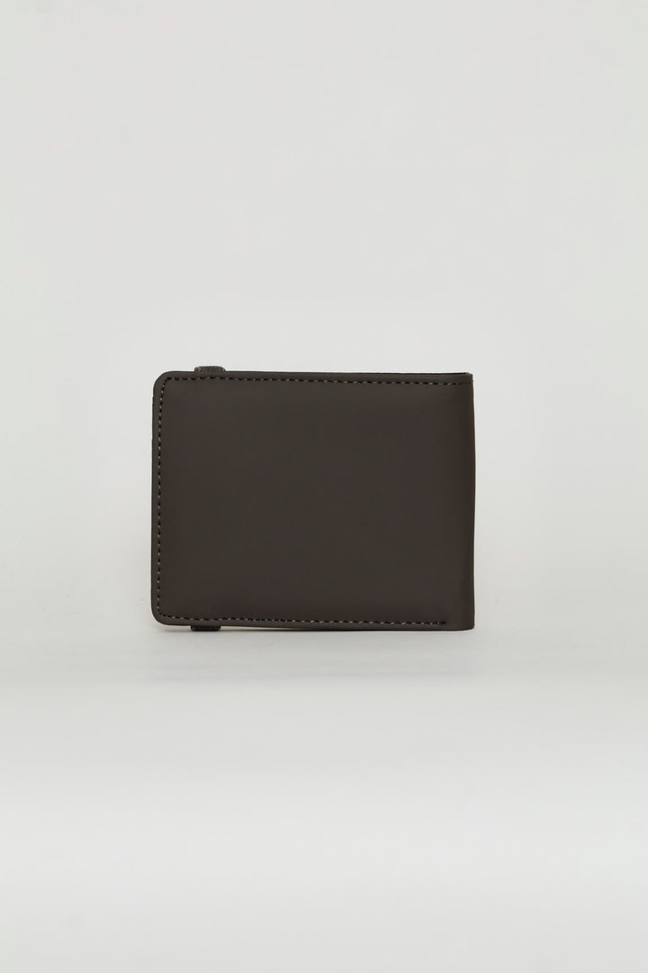 Elasticated Billfold Wallet - Black/Grey