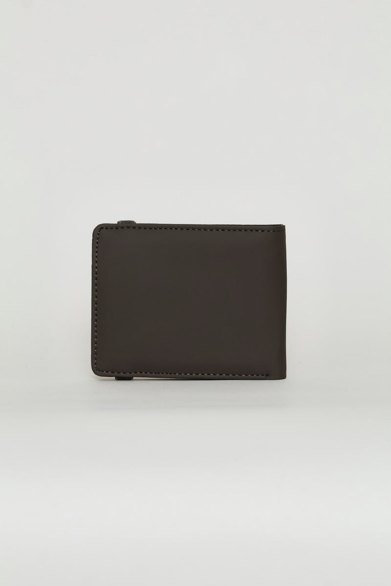 Elasticated Billfold Wallet - Black/Grey