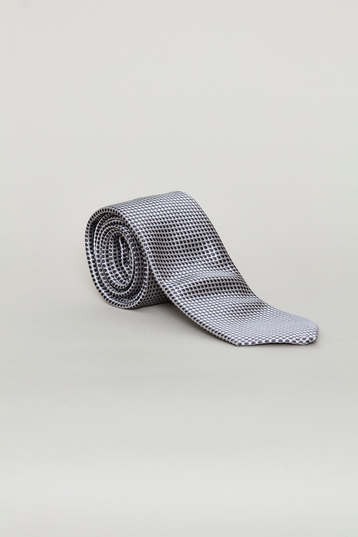 Dotted Tie - Silver
