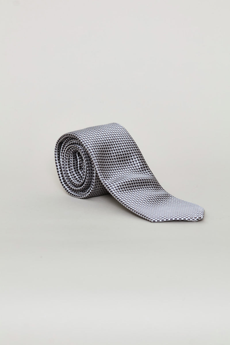 Dotted Tie - Silver