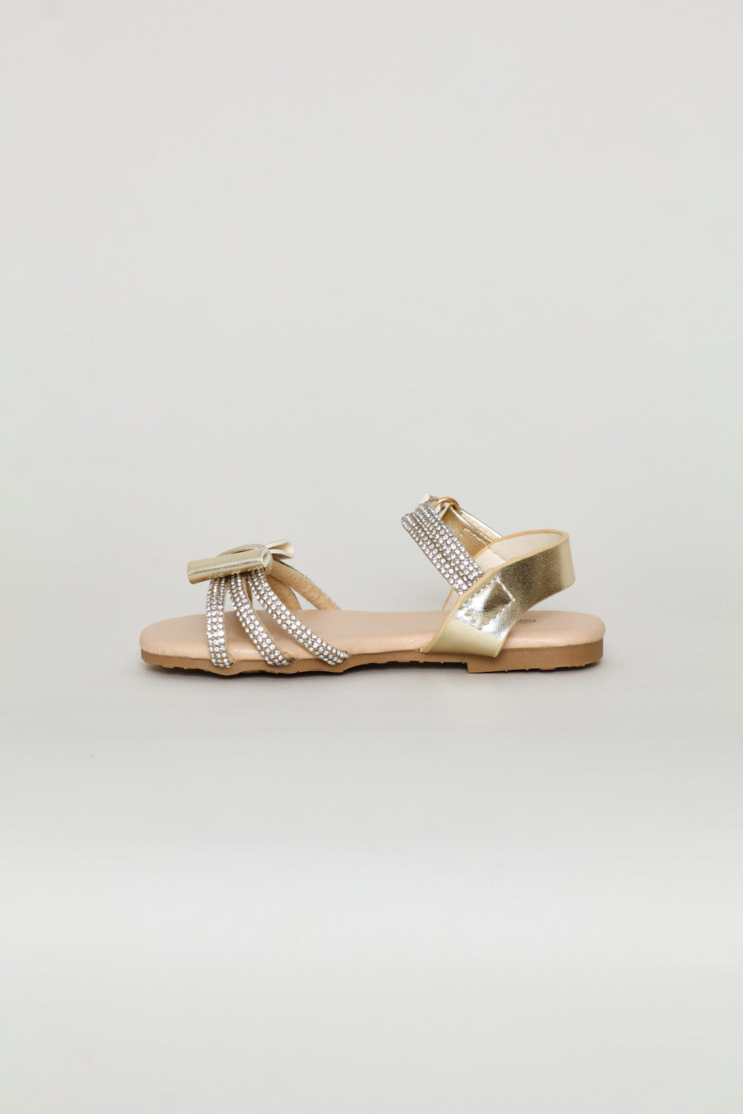 Pre-Girls Occasion Flat Sandal - Gold
