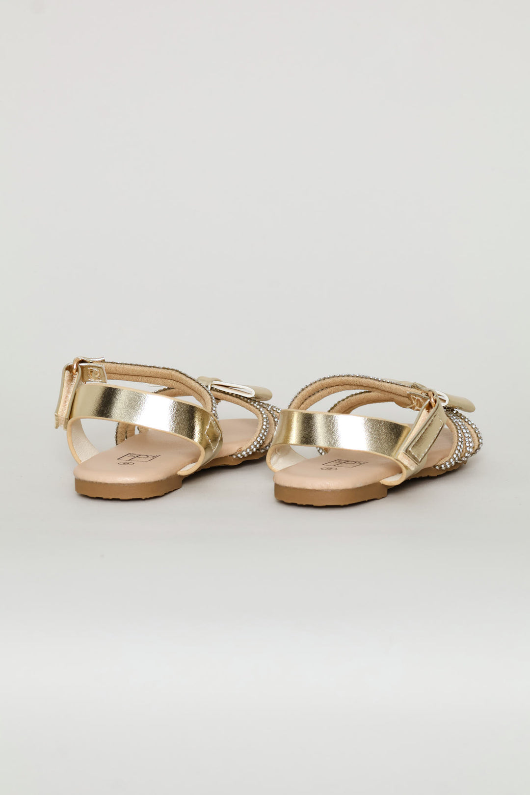 Pre-Girls Occasion Flat Sandal - Gold