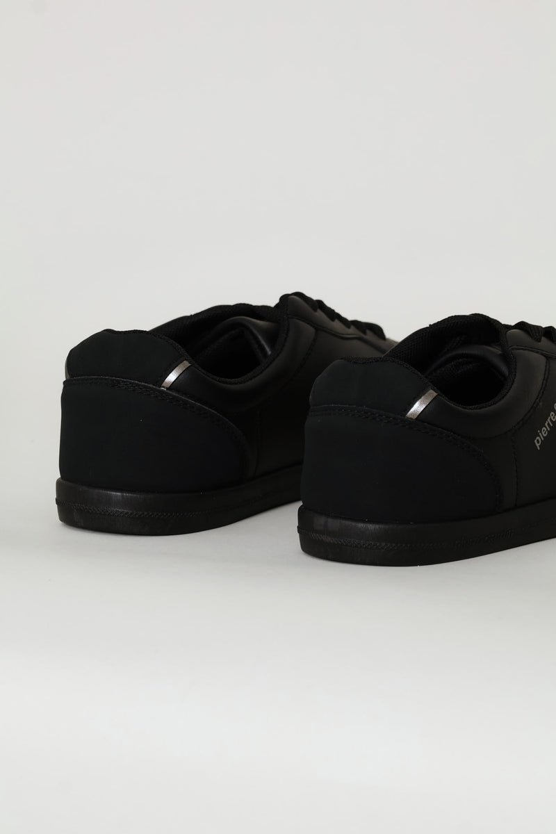 Lace Up Sneaker - Black