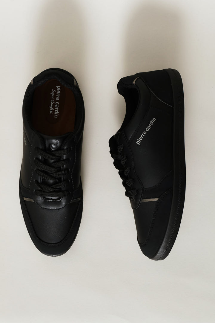 Lace Up Sneaker - Black