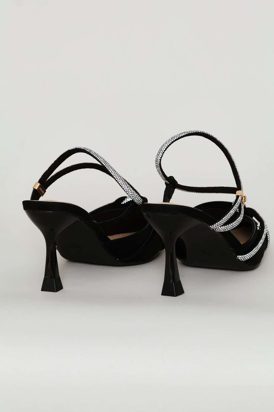 Diamond Strap Heel - Black