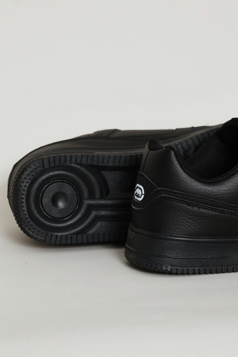 Rhino Embossed Panel Sneaker - Black