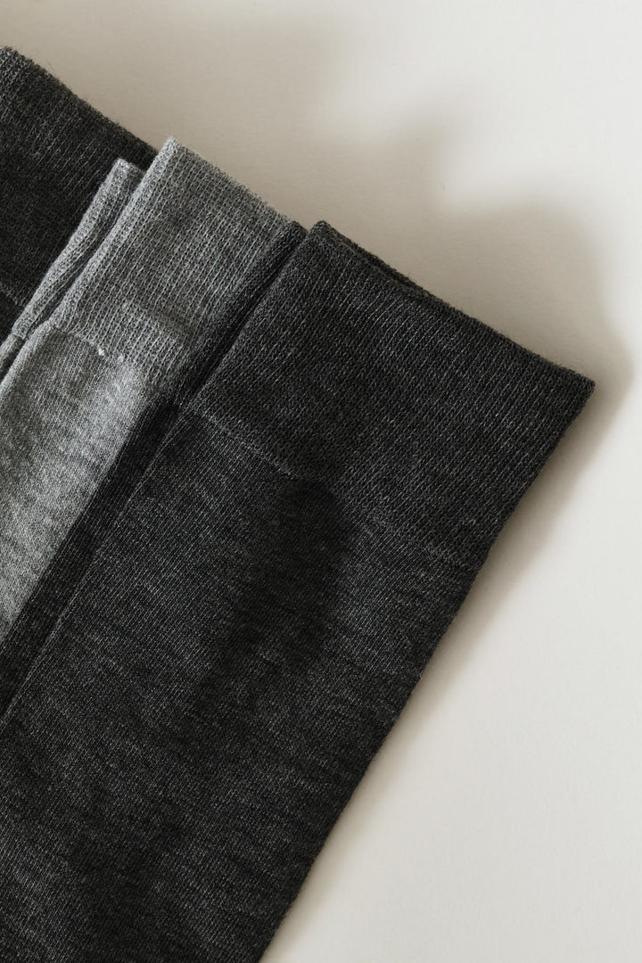 5 Pack Anklet Socks - Grey Melange