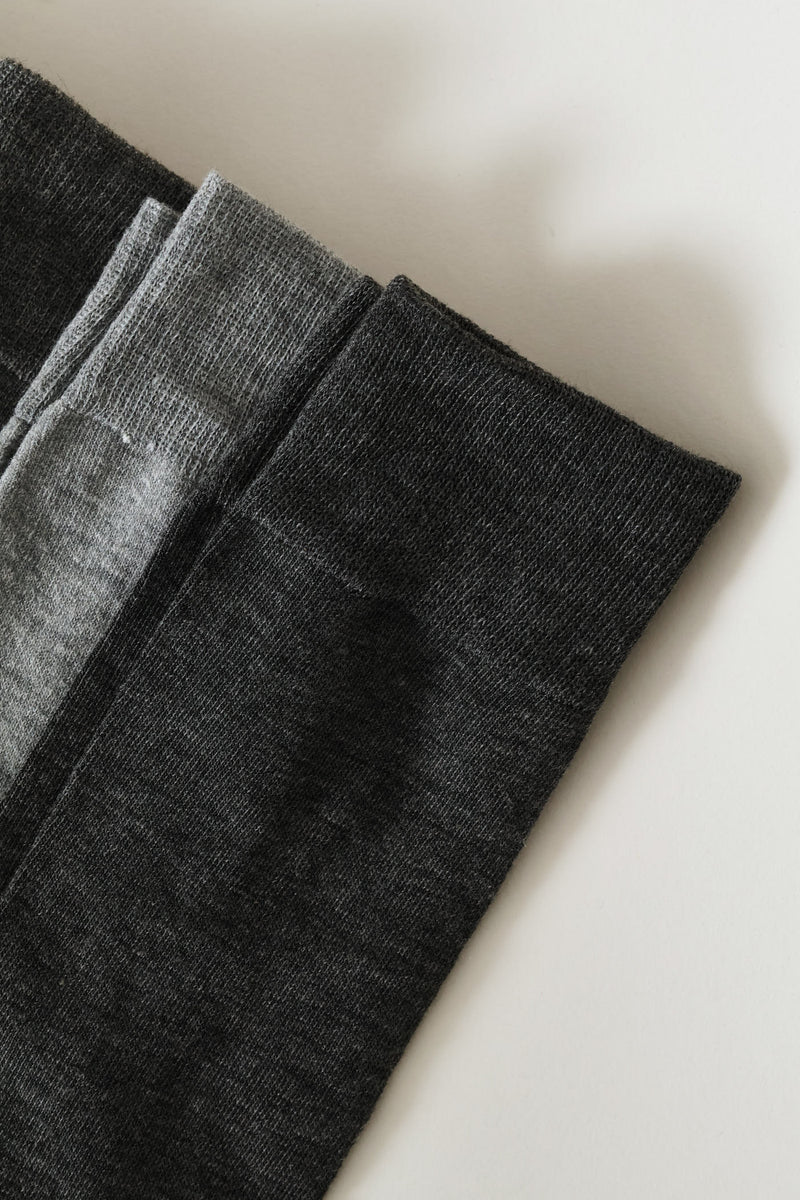5 Pack Anklet Socks - Grey Melange