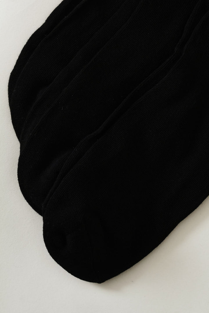 Mens - 3 Pack Plain Anklet Socks - Black