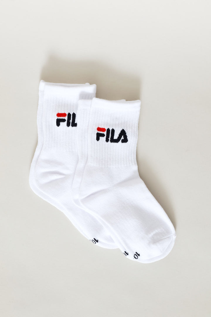 Boys Fila Sicily Tube Sock - White