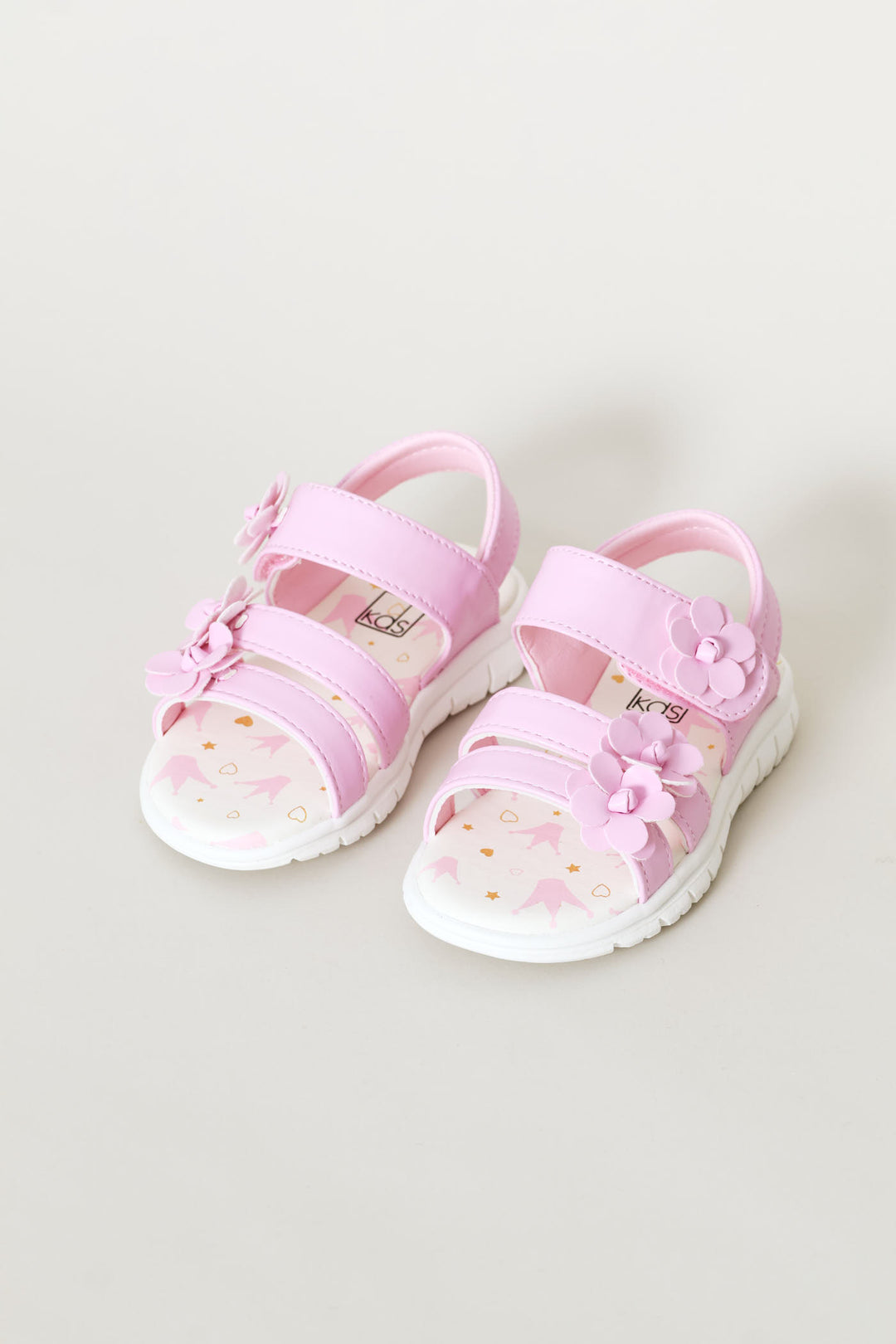 Pre-Girls Flower Comort Sandal - Light Pink
