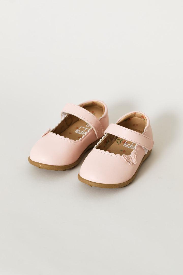 Pre-Girls Butterfly Comfort Pump - Pink