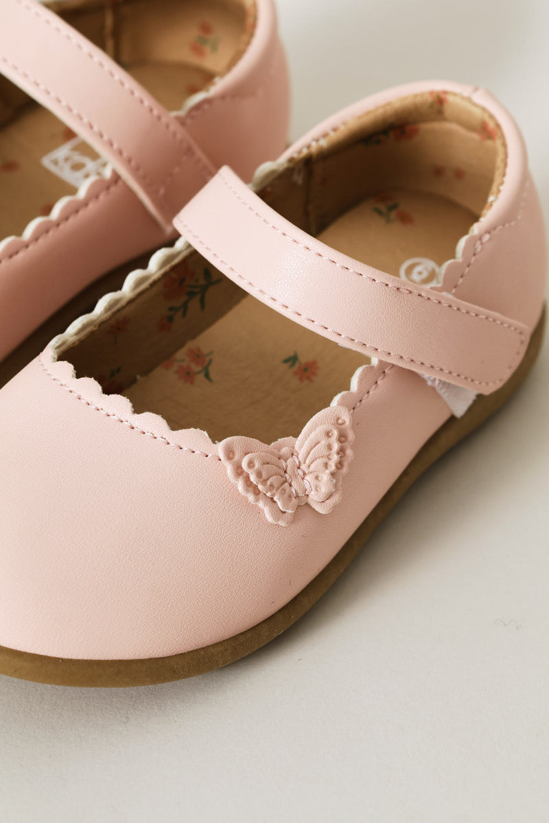 Pre-Girls Butterfly Comfort Pump - Pink