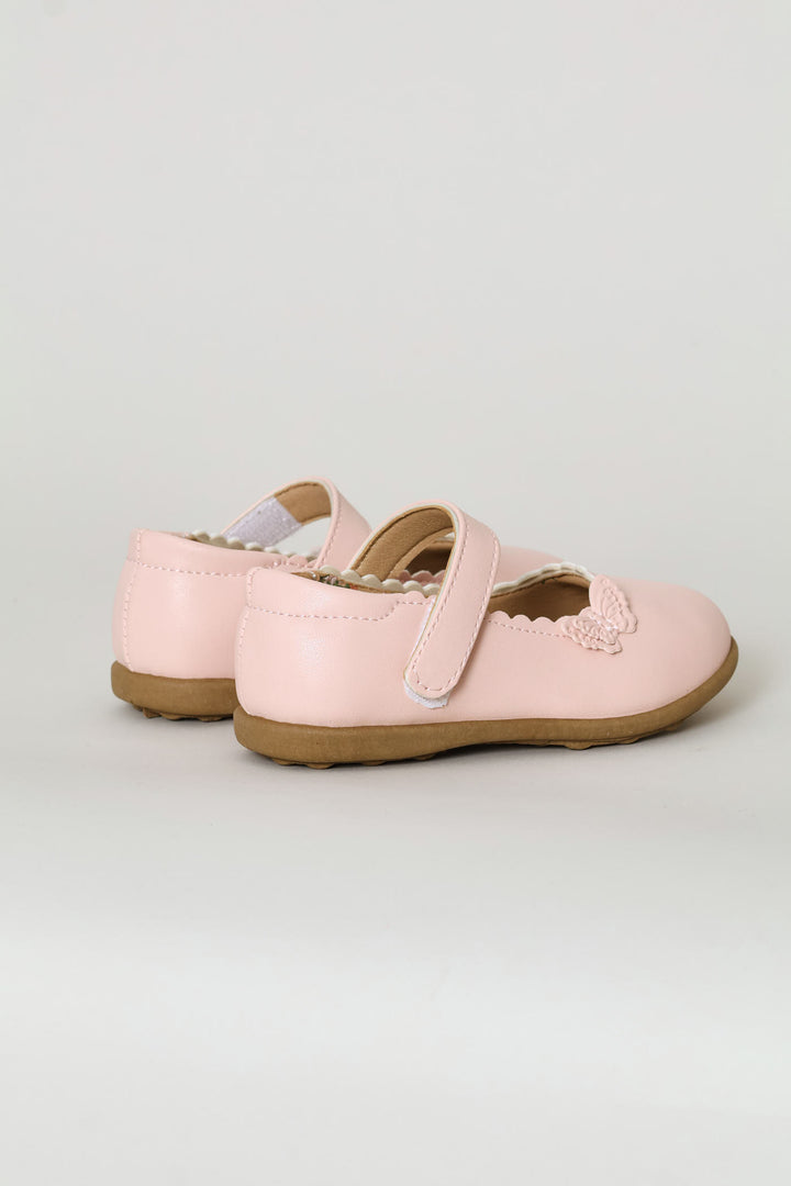 Pre-Girls Butterfly Comfort Pump - Pink