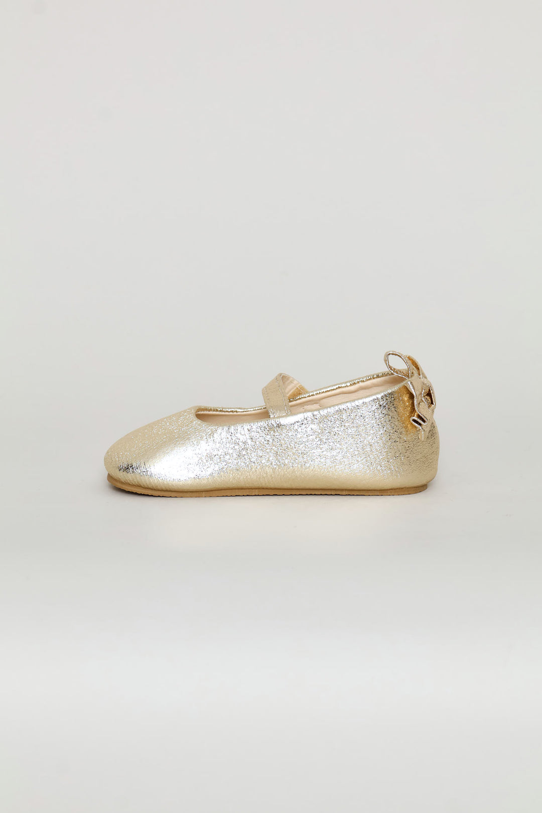 Baby Girls Shimmer Bow Occasion Pump - Gold