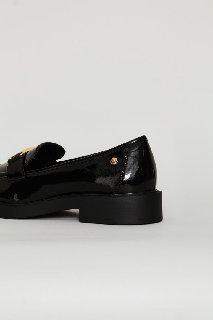 Poem 1 Bling Buckle Loafer - Black
