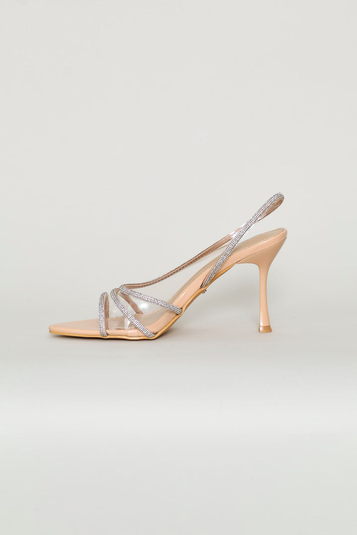 Jillaine Diamnate Strap Heel - Nude