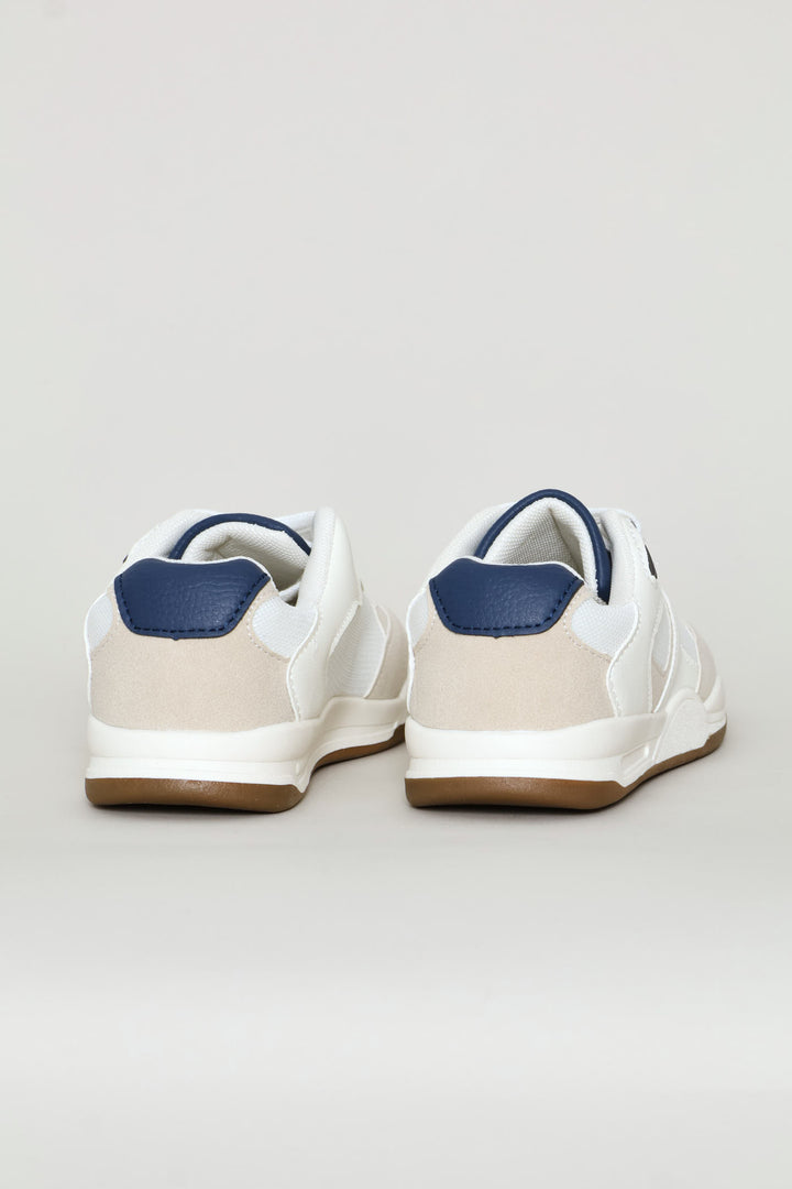 Boys Retro Sneaker - White/Grey