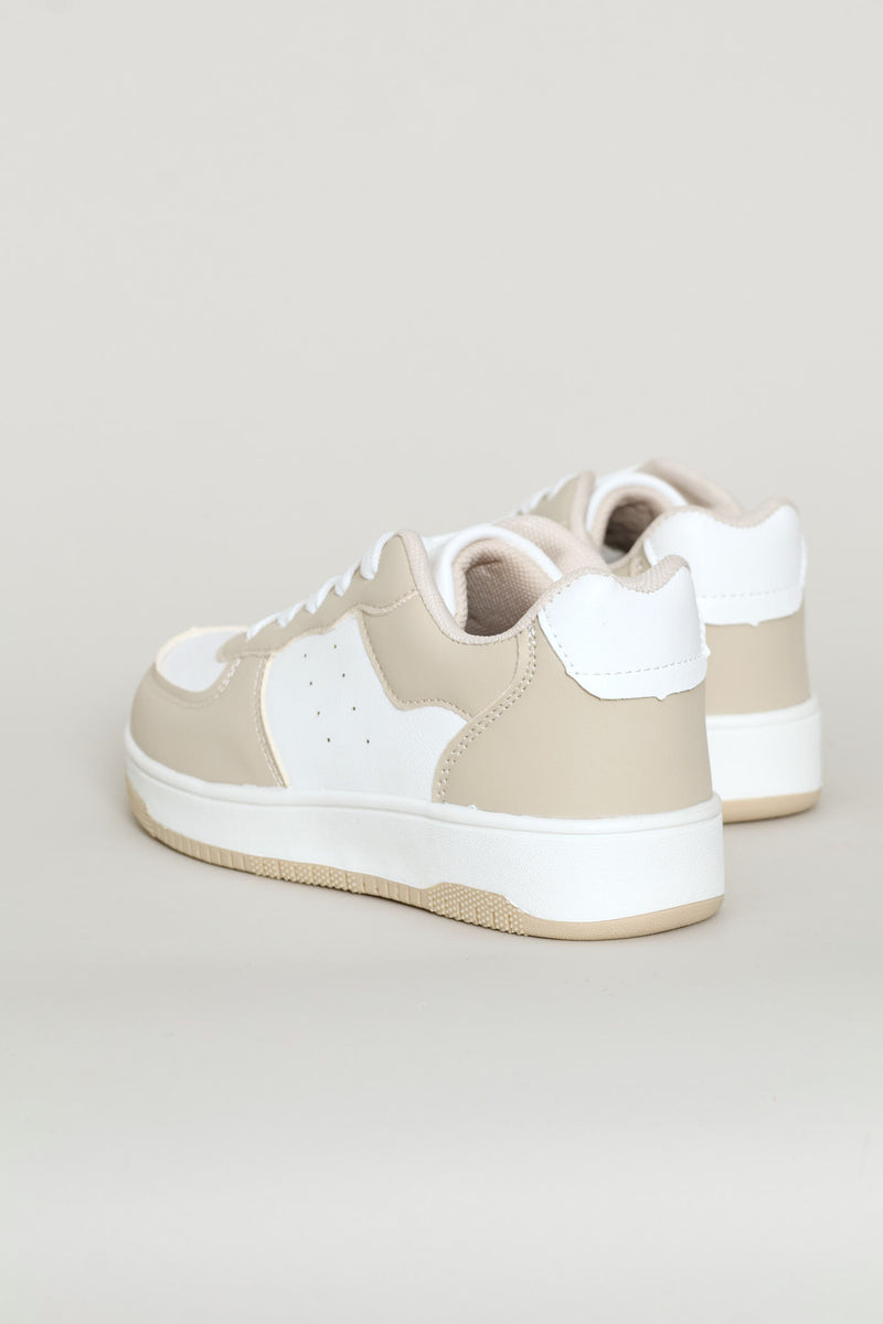Boys Court Sneaker - Stone
