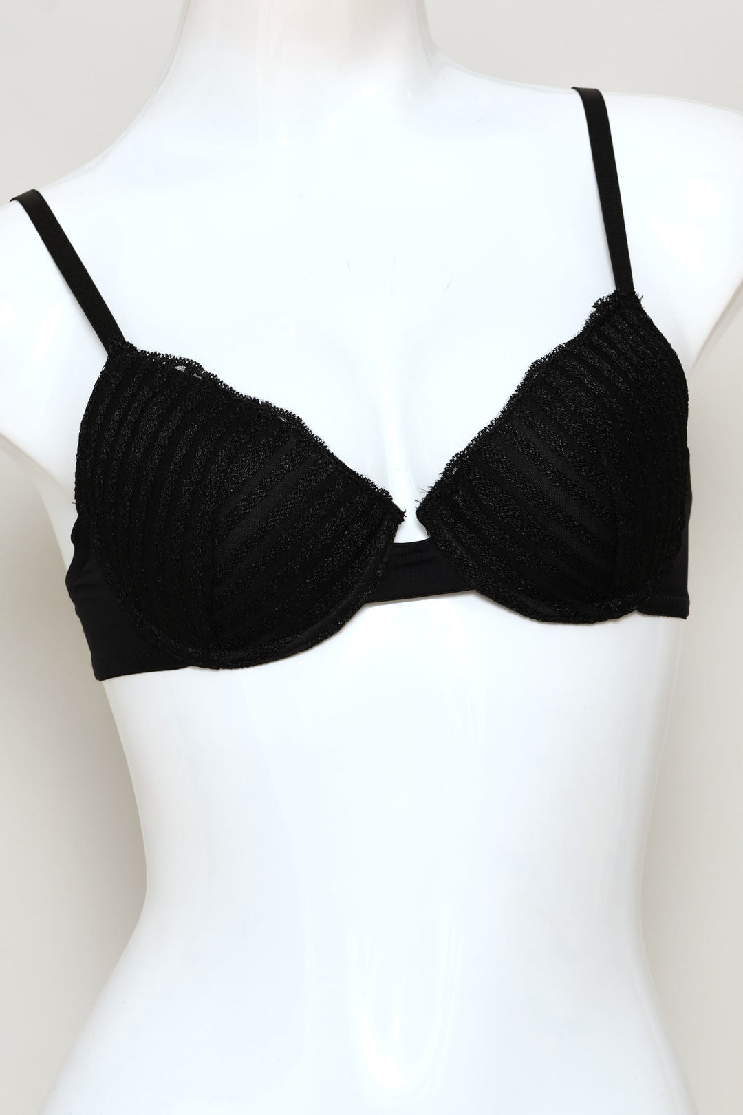 2 Pack Lurex Lace & Microfibre T-Shirt Bra - Black/Gold