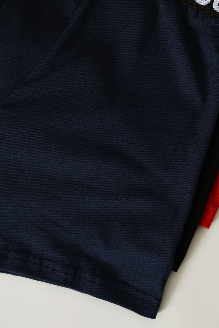 3 Pack Trunks - Black/Navy/Red