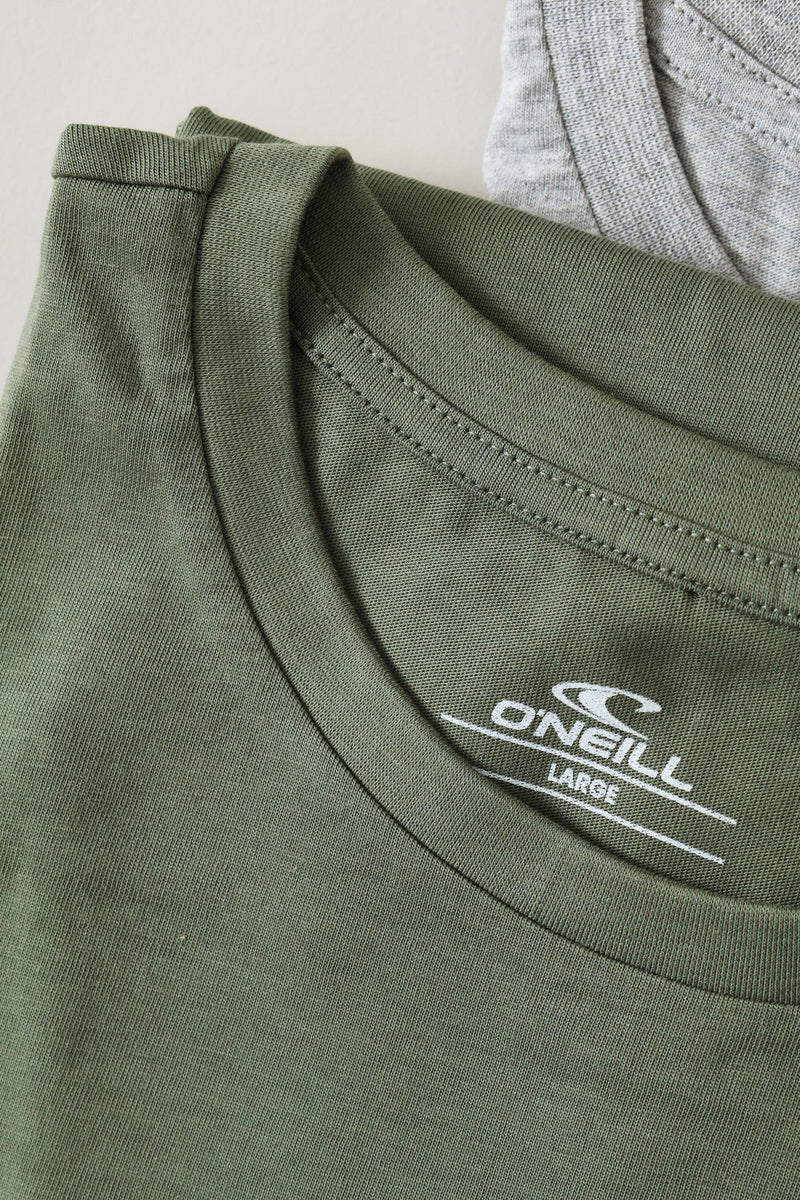 3 Pack Brand Tees - Green/Grey/Navy