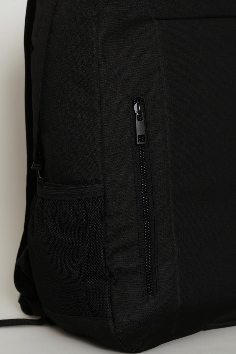 Panelled Backpack - Black