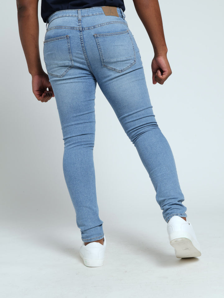 Ripped Super Skinny Jean - Light Wash