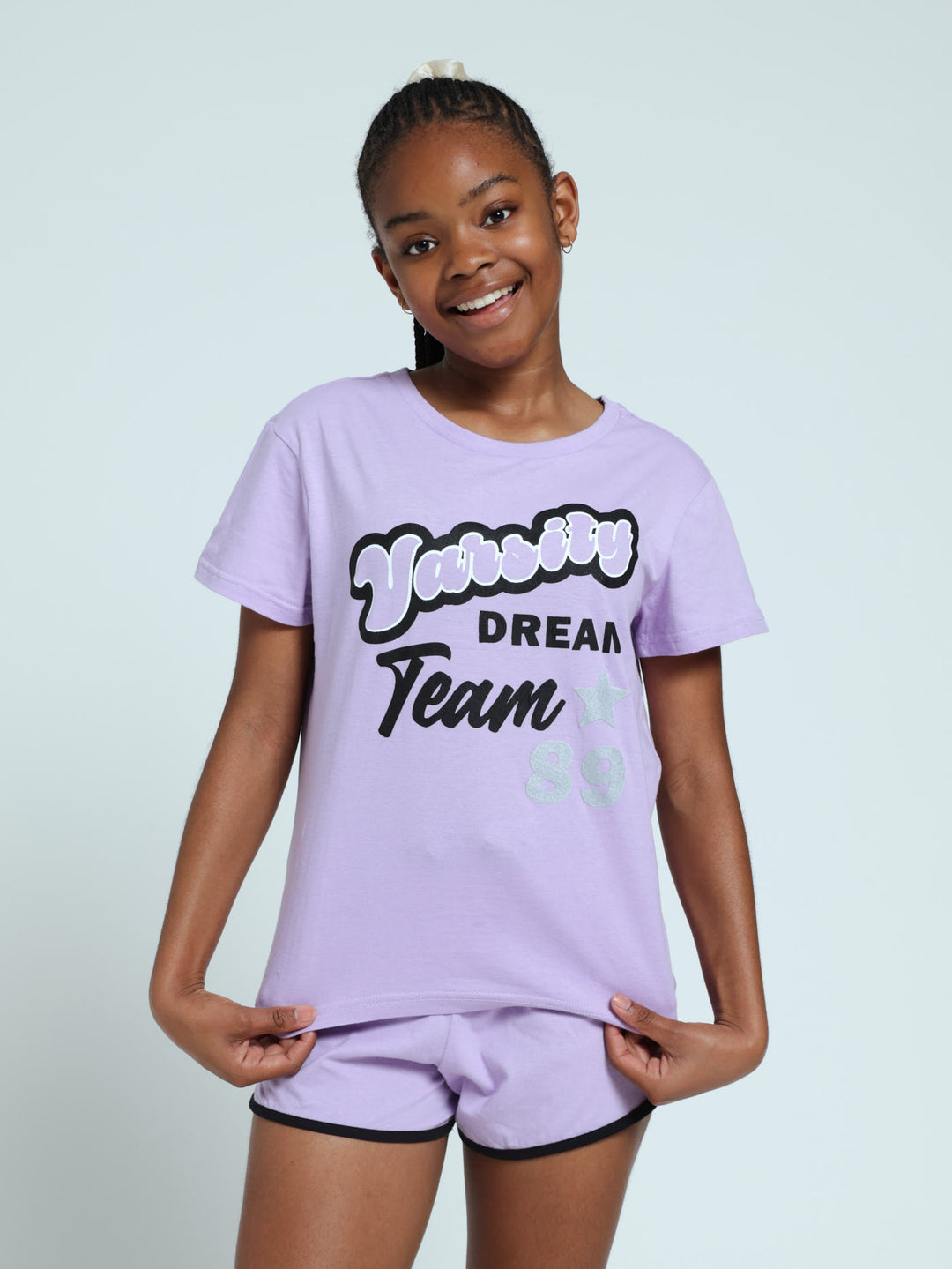 Girls Varsity Sport Sleep Set - Lilac
