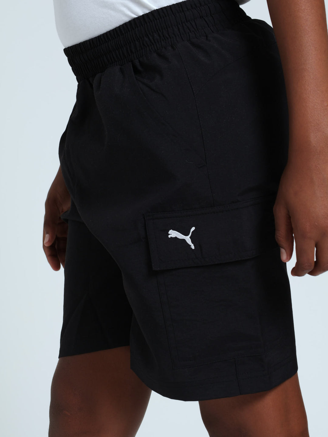 Boys Woven Cargo Shorts - Black