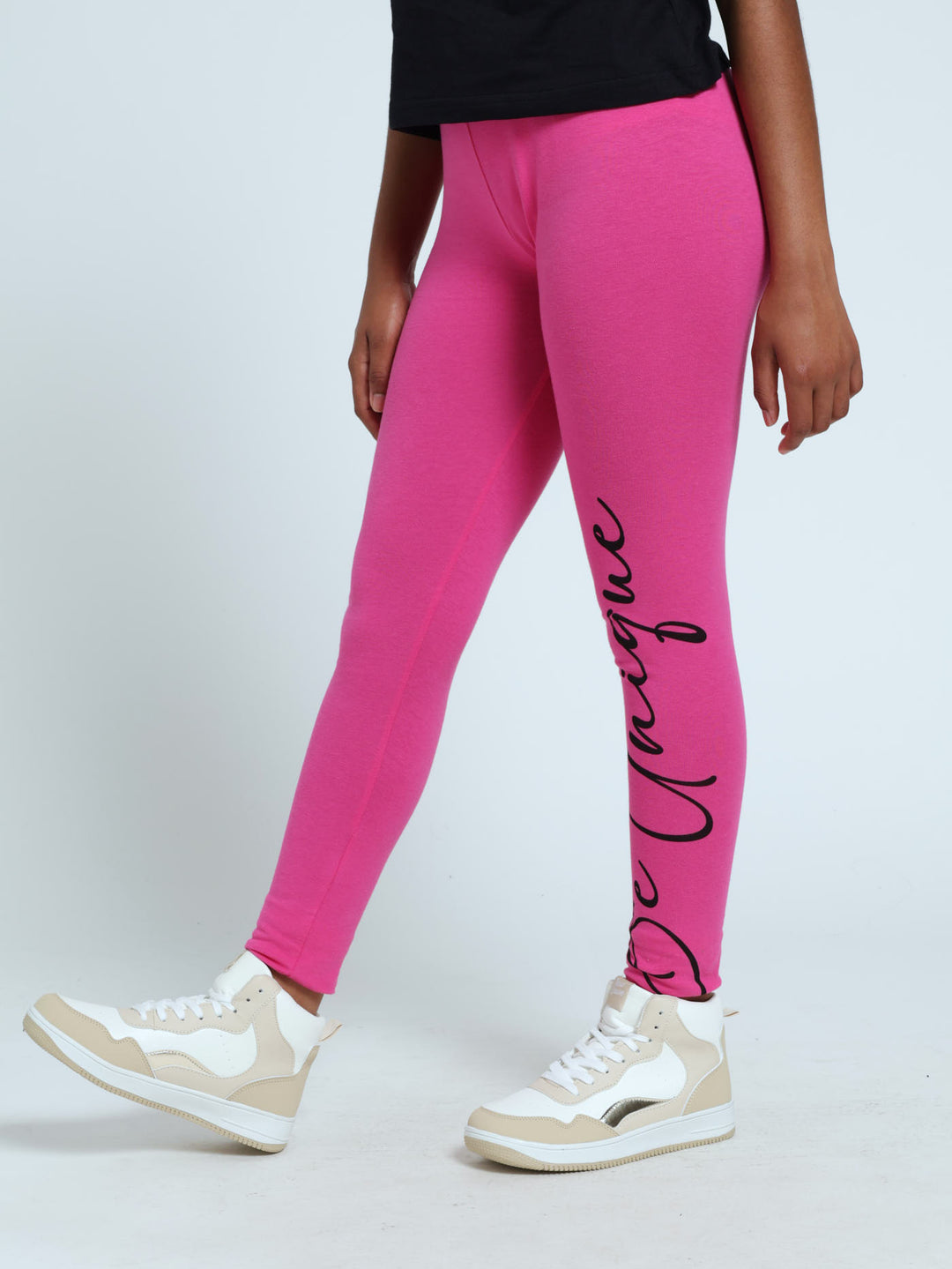 Girls Be Uniqe Fash Legging - Cerise