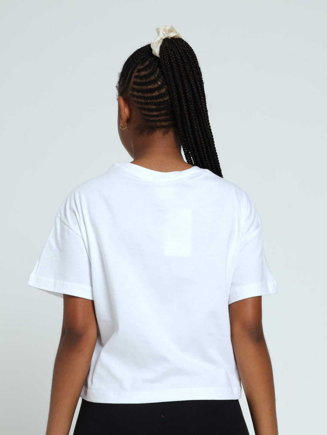 Girls Mr Beast Boxy Tee - White