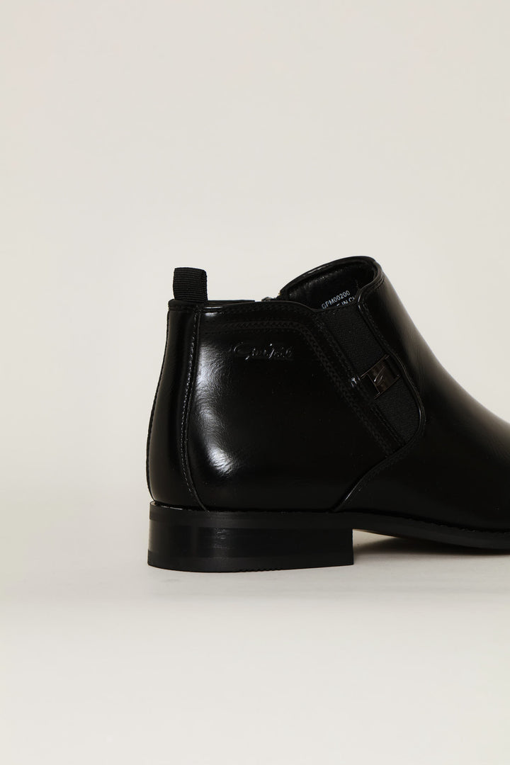 Chelsea Boot With Trim On Gusset - Black