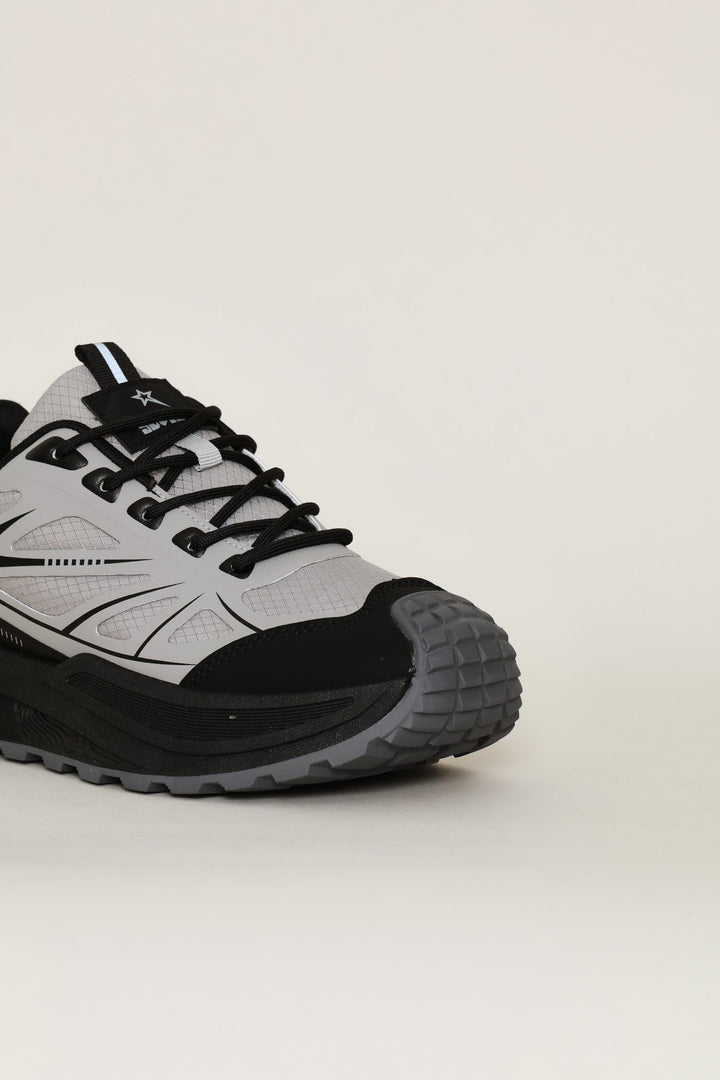 Thor Trail Lace Up Shoe - Grey/Black