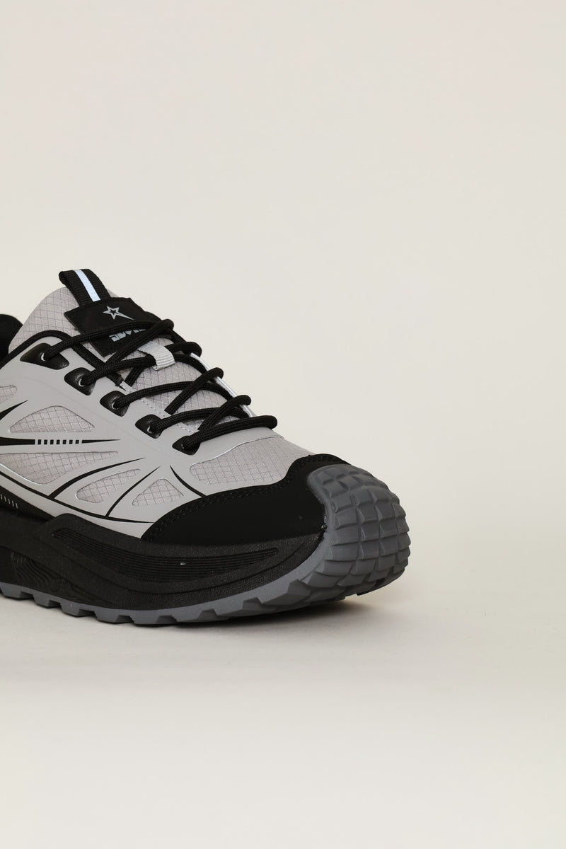 Thor Trail Lace Up Shoe - Grey/Black