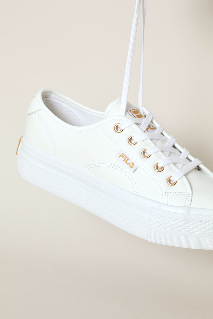 Alessia Platform Sneaker - White