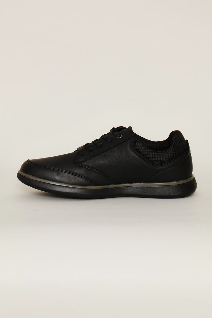 Comfit Smart Casual With Punched Detail - Black