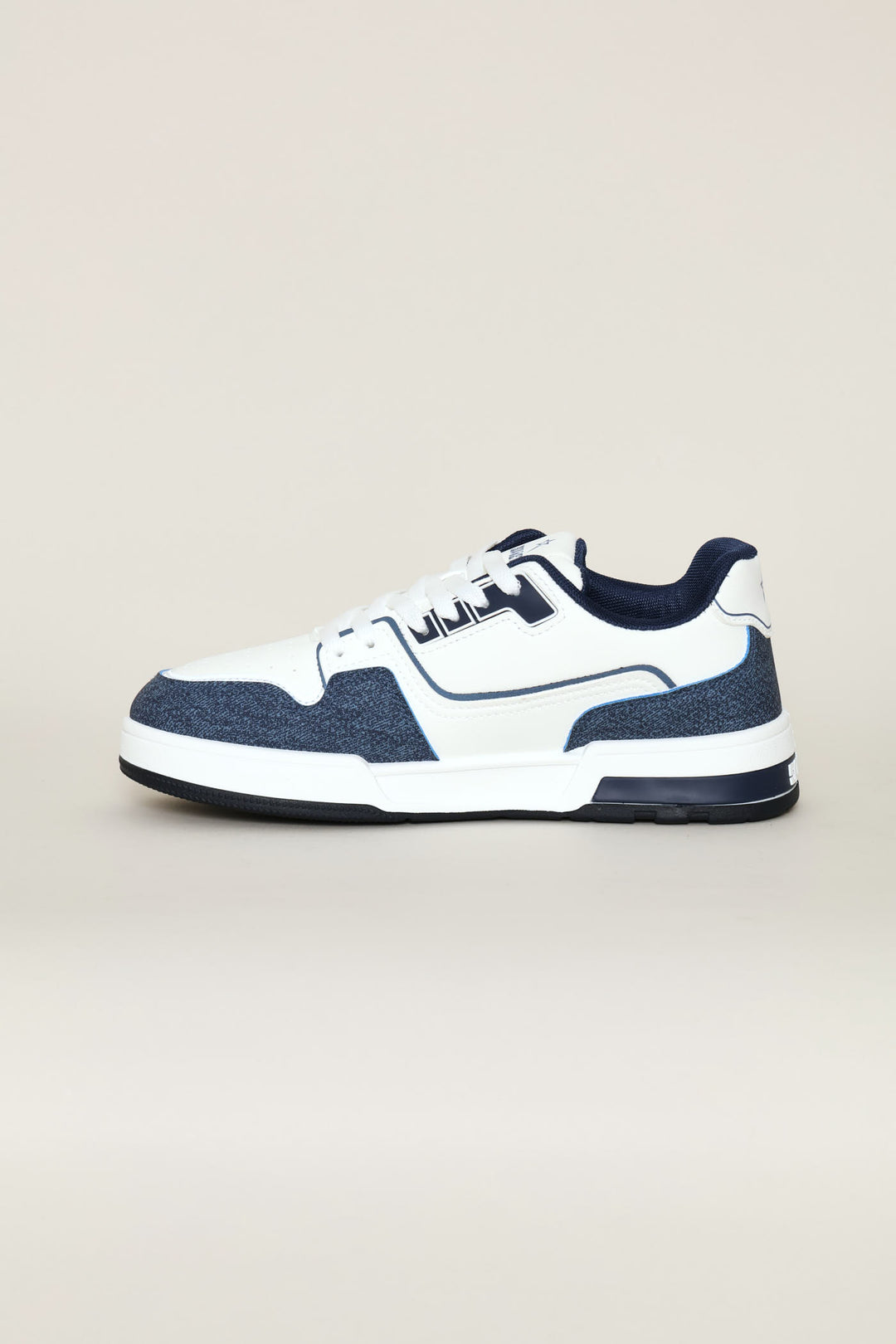 Troy Panelled Sneaker - White/Navy