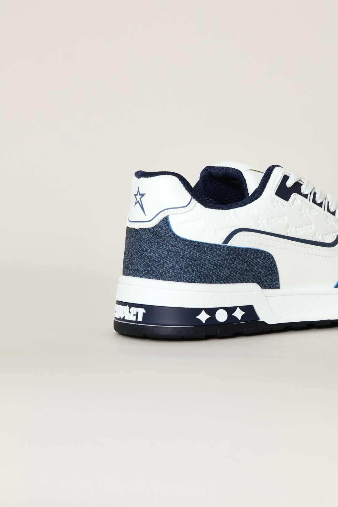 Troy Panelled Sneaker - White/Navy