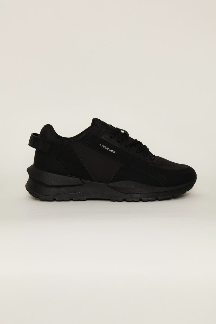 Athene Mono Retro Trainer - Black